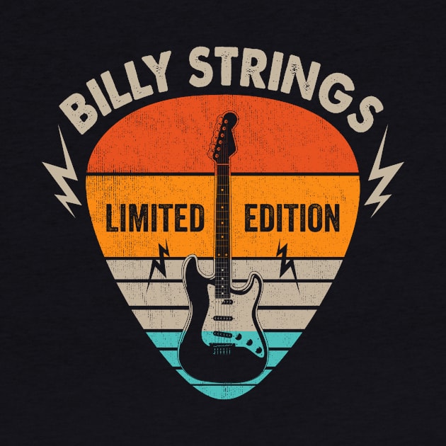 Vintage Billy Strings Name Guitar Pick Limited Edition Birthday by Monster Mask